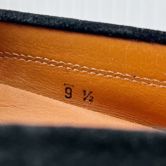 Tods Black Suede Vibram Driving Penny Loafers Shoes - Picture 7 of 7